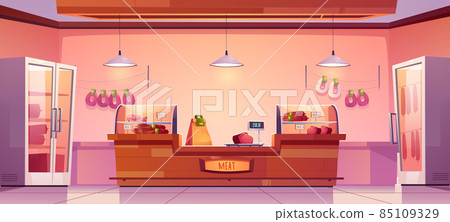 Meat shop, butchery store with farm production 85109329