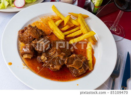 Meat for bull tail stew Rabo de toro Spain Meat for bull tail stew Rabo de toro Spain 85109470