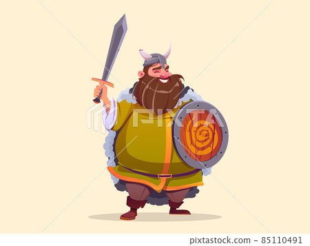 Viking character, ancient scandinavian warrior Viking character, ancient scandinavian warrior 85110491