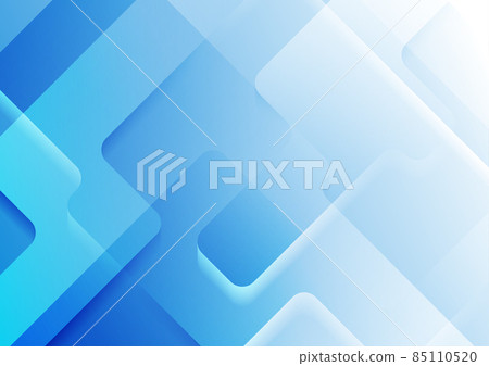 Bright blue abstract tech geometric background - Stock Illustration ...