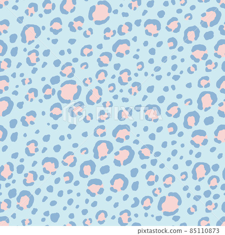 Abstract modern leopard seamless pattern. Animals trendy background. Color decorative vector stock illustration for print, card, postcard, fabric, textile. Modern ornament of stylized skin 85110873
