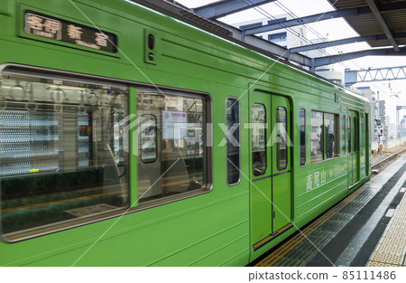 Keio Line Mt. Takao Train Green Fuchu Station Home bound for Shinjuku bound for Mt. Takao Local train 85111486