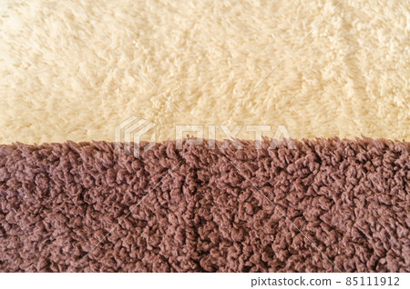 White and brown boa fabric White and brown boa fabric 85111912
