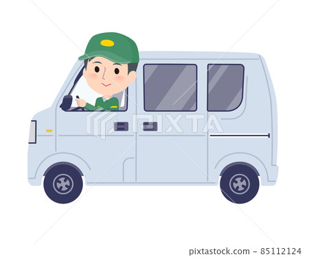 A set of male transporters in a postal car 85112124