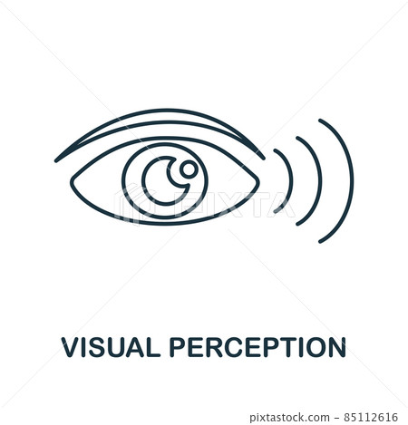 Visual Perception icon. Line element from cognitive skills collection. Linear Visual Perception icon sign for web design, infographics and more. 85112616