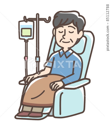 接受靜脈滴注的男性 85112788