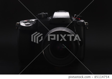 Modern camera model, good quality of pictures, brand new device for photoshot session Modern camera model, good quality of pictures, brand new device for photoshot session 85114754