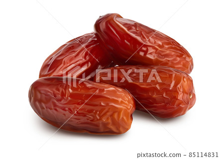 Dates isolated on white background with clipping path and full depth of field. Dates isolated on white background with clipping path and full depth of field. 85114831
