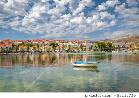 Adriatic coast with Stobrec historical village near of Split. 85115739