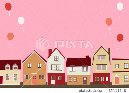 Background material_European cityscape 85115848