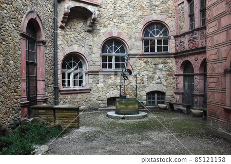 Courtyard of Castle Ksiaz Courtyard of Castle Ksiaz 85121158