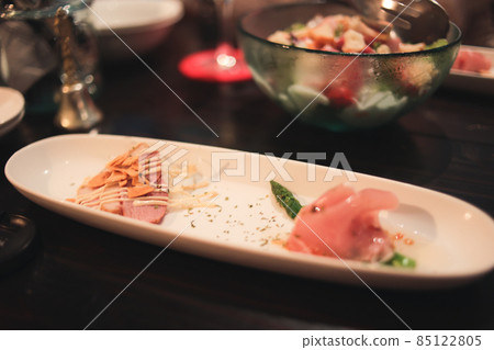 時尚美味鴨肉三文魚生牛肉片【週年紀念菜】 85122805