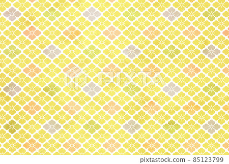Hanabishi watercolor style Japanese pattern (yellow) Hanabishi watercolor style Japanese pattern (yellow) 85123799