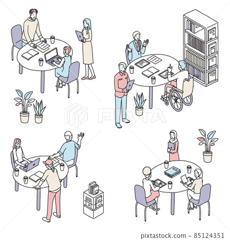 Diversity Image of working people Diversity Image of working people 85124351