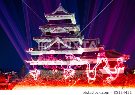 松本城的投影圖[長野縣] 85124431