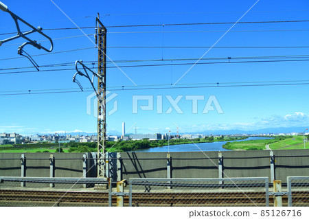 從南古屋站到赤羽站的埼京川越線車窗外的風景 從南古屋站到赤羽站的埼京川越線車窗外的風景 85126716
