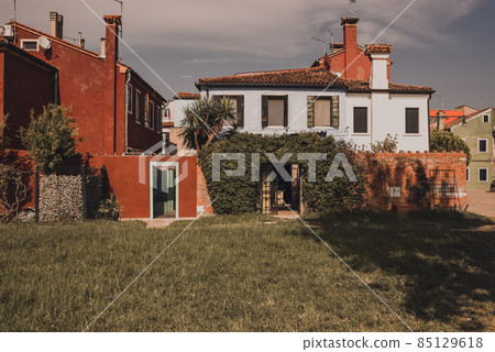 Architecture and landmarks of Venice, Italy narrow streets 85129618