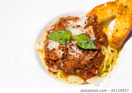 Classic Spaghetti in Tomato sauce. Copy Space. Classic Spaghetti in Tomato sauce. Copy Space. 85129957