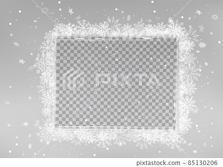 Christmas wood texture and snow photo frames 85130206