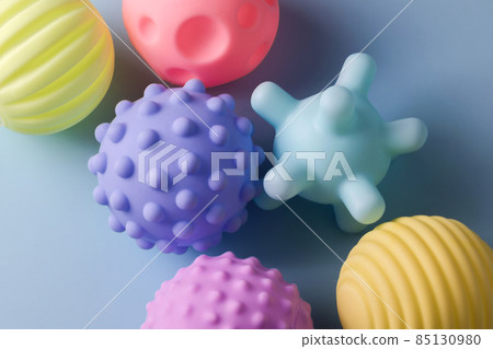 Sensory balls for kids, textured plastic multi ball set for babies and toddlers, colorful soft squeezy sensory toys to enhance cognitive and physical processes of children 85130980