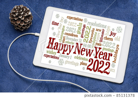 Happy New Year 2020 word cloud 85131378