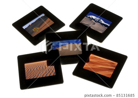 sand dunes - color slides on a lightbox sand dunes - color slides on a lightbox 85131685