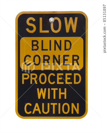 blind corner warning sign 85131897