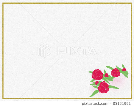 Small Senboku Simple Golden Frame Flower in the lower right Small Senboku Simple Golden Frame Flower in the lower right 85131991