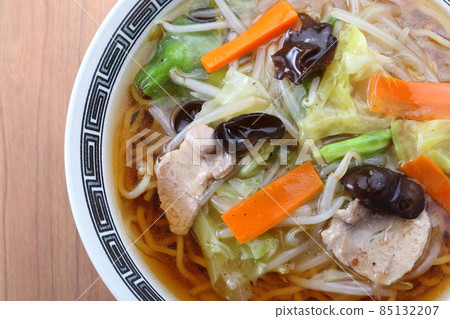 Ankake ramen high angle space Ankake ramen high angle space 85132207