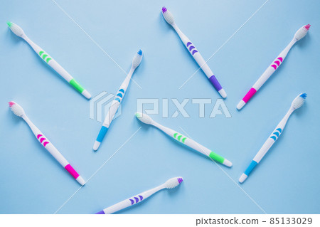 toothbrush composition. High quality photo 85133029