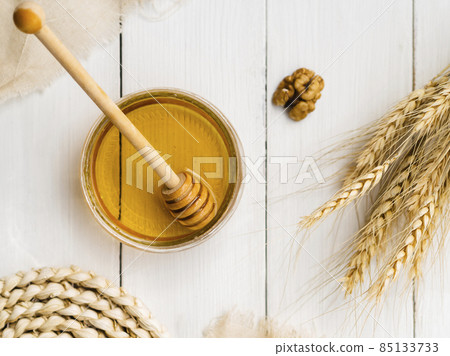 top view honey wheat. High quality photo 85133733