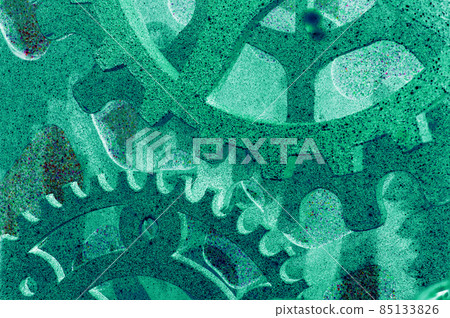 Abstract golden shiny clockwork background 85133826