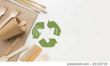 ecological products with copy space. High quality photo 85134719