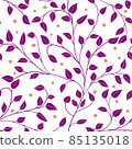 Seamless pattern with sprig. Vector Illustration 85135018