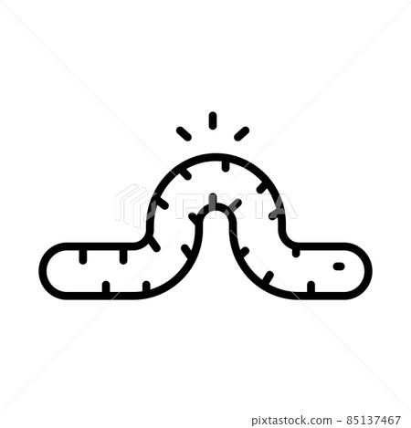 Worm Outline Icon Animal Vector 85137467