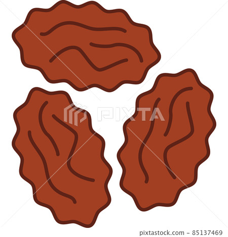 Raisin Filled Outline Icon Fruit Vector 85137469