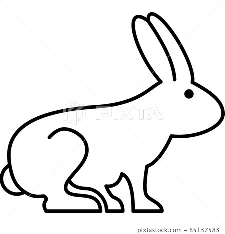 Rabbit Animal Outline Icon Vector Rabbit Animal Outline Icon Vector 85137583