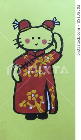 穿旗袍的貓 85138302