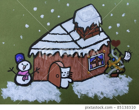 Cat waiting for Santa 85138310