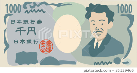Japanese bill_thousand yen bill 85139466