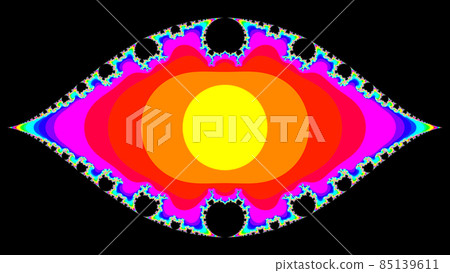 Flashy psychedelic pattern CG background wallpaper 85139611