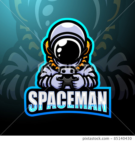 Spaceman esport logo mascot design 85140430