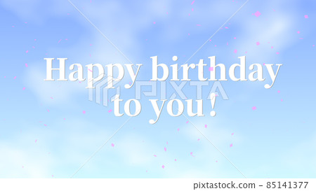 Birthday happy Birthday English birthday CG background wallpaper 85141377
