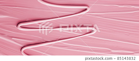 Pink lipstick or lip gloss texture as cosmetic background, makeup and beauty cosmetics product for luxury brand, holiday flatlay backdrop or abstract wall art and paint strokes Pink lipstick or lip gloss texture as cosmetic background, makeup and beauty cosmetics product for luxury brand, holiday flatlay backdrop or abstract wall art and paint strokes 85143832