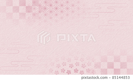 Traditional Japanese pattern Japanese paper background material 85144853