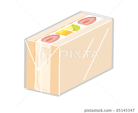 Fruit sandwich strawberry + kiwi + pine square pack Fruit sandwich strawberry + kiwi + pine square pack 85145347