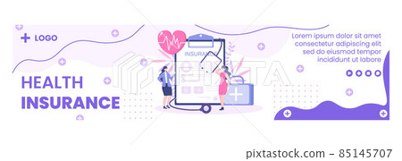 Health care Insurance Banner Template Flat Design Illustration Editable of Square Background for Social media, Greeting Card or Web Internet Health care Insurance Banner Template Flat Design Illustration Editable of Square Background for Social media, Greeting Card or Web Internet 85145707