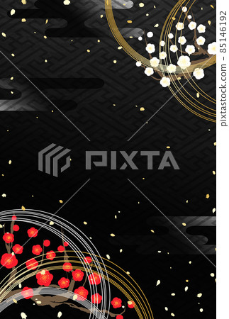 紅白梅花金銀水引年花 85146192