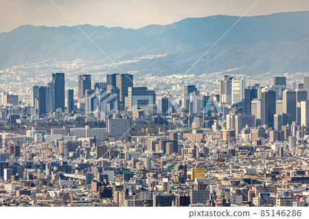 從東大阪市平岡山眺望 85146286