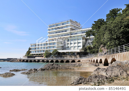 改造中的酒店 舊新和歌浦觀光酒店和歌山市 改造中的酒店 舊新和歌浦觀光酒店和歌山市 85146491